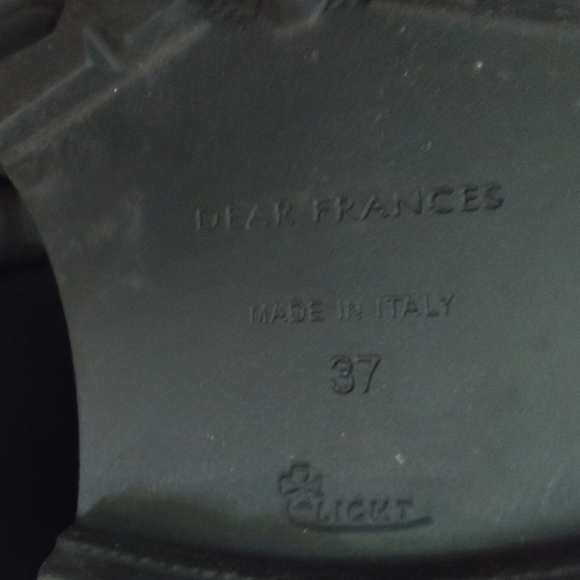 Dear Frances Tony Black Leather Ankle Chelsea Boots, Size 37 - Picture 11 of 11